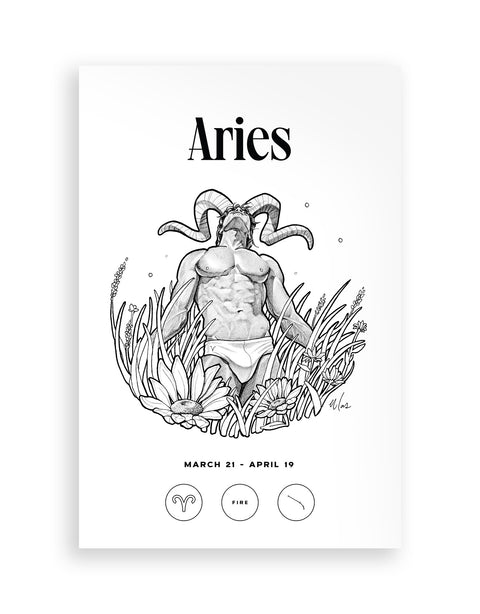 masodeco masodecoart gay art illustration design artist zodiac horoscope aries